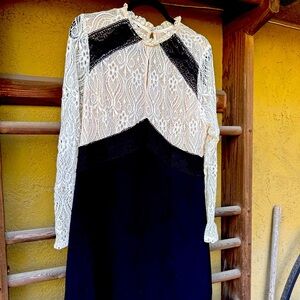 Nanette Lepore Color Block Lace Dress Size 16 Stunner - knee-length plus